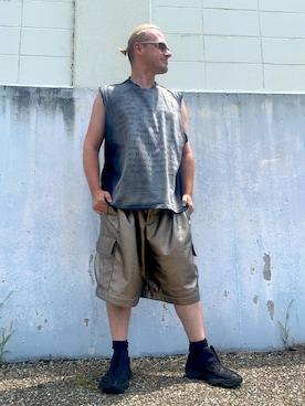 「アイテム（Tシャツ/カットソー）」を使った、塔弁さん（メンズ・172cm・30代）の夏コーディネート