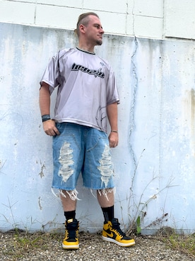 「SPINNS（スピンズ）のアイテム」を使った、塔弁さん（メンズ・172cm）の秋コーディネート