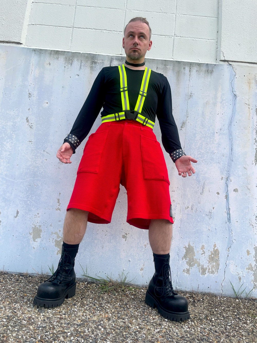 サスペンダー付き ハーフパンツメンズ サスペンダー ショートパンツ サスペンダーを使った ハーフパンツ のメンズ人気ファッションコーディネート ユーザー その他ユーザー