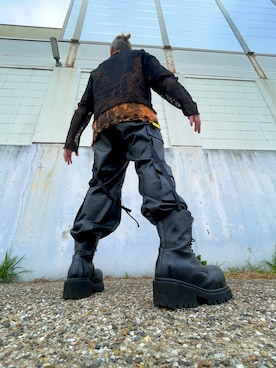 「Lui's（ルイス）のアイテム（トップス）」を使った、塔弁さん（メンズ・172cm）の春コーディネート