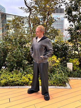 「Y-3（ワイスリー）のアイテム」を使った、塔弁さん（メンズ・172cm）の冬コーディネート