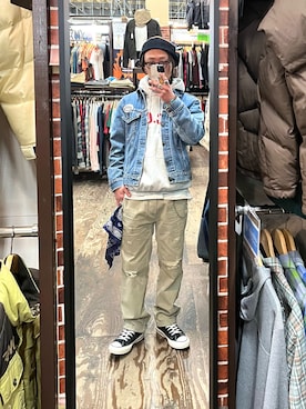 「FLASH POINT（フラッシュポイント）のアイテム」を使った、Jackさん（メンズ・171cm）の冬コーディネート