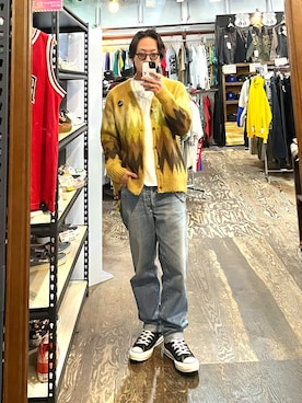 「アイテム（Tシャツ/カットソー）」を使った、Jackさん（メンズ・171cm）の秋コーディネート