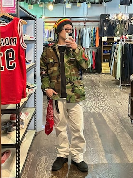 「アイテム（アナログ腕時計）」を使った、Jackさん（メンズ・171cm）の冬コーディネート