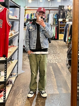 「アイテム（スニーカー）」を使った、Jackさん（メンズ・171cm）の秋コーディネート