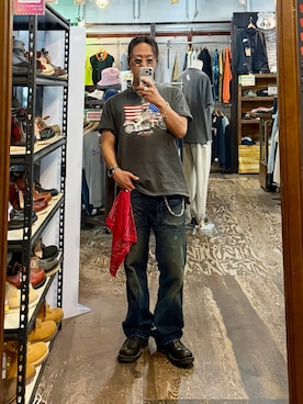 「RRL（ダブル アール エル）のアイテム」を使った、Jackさん（メンズ・171cm）の夏コーディネート