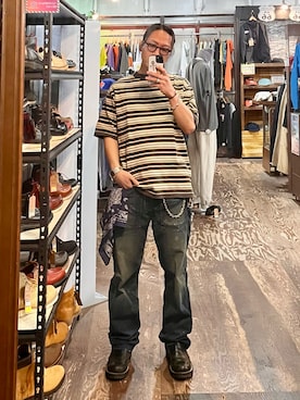 「RRL(ダブル アール エル)のアイテム」を使った、Jackさん(メンズ・171cm)の夏コーディネート