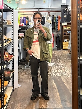 「FLASH POINT(フラッシュポイント)のアイテム(アクセサリー)」を使った、Jackさん(メンズ・171cm)の春コーディネート