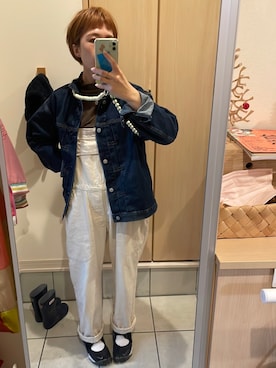 「ハイネックトップス」｜rieさん（レディース・160cm）の冬コーディネート