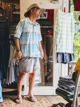 「--（--）のアイテム」を使った、ataco garageさん（メンズ・173cm）の夏コーディネート