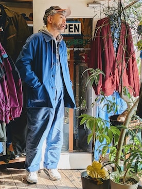 「--（--）のアイテム」を使った、ataco garageさん（メンズ・173cm）の春コーディネート