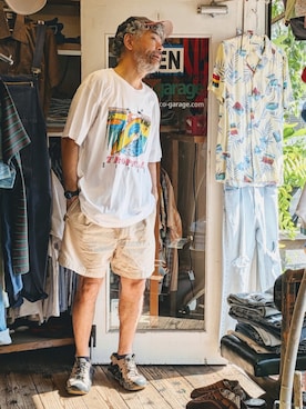 「--（--）のアイテム」を使った、ataco garageさん（メンズ・173cm）の夏コーディネート