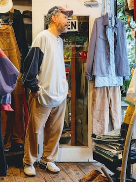 「Russell Athletic（ラッセルアスレティック）のアイテム」を使った、ataco garageさん（メンズ・173cm）の秋コーディネート