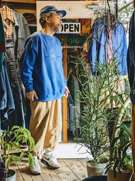 「アイテム（スウェット）」を使った、ataco garageさん（メンズ・173cm・40代）の秋コーディネート