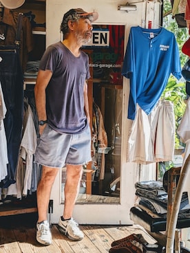 「--（--）のアイテム」を使った、ataco garageさん（メンズ・173cm）の夏コーディネート