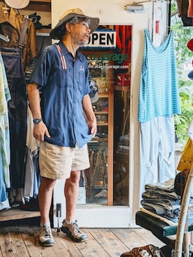 「RED KAP（レッドキャップ）のアイテム」を使った、ataco garageさん（メンズ・173cm）の夏コーディネート