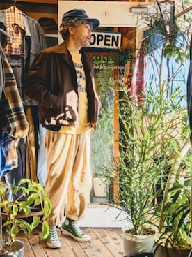 「アイテム（ブルゾン）」を使った、ataco garageさん（メンズ・173cm・40代）の秋コーディネート