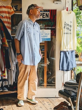 「RED KAP（レッドキャップ）のアイテム」を使った、ataco garageさん（メンズ・173cm）の夏コーディネート
