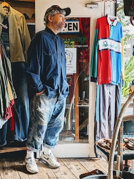 「アウトドア」｜ataco garageさん（メンズ・173cm）の春コーディネート