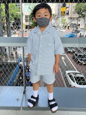 「STANCE（スタンス）のアイテム」を使った、genough7さん（キッズ・110cm）の夏コーディネート