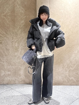 「VIS（ビス）のアイテム（トップス）」を使った、たなかさん（レディース・163cm）の冬コーディネート