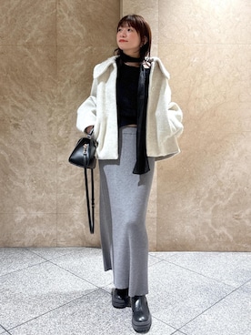 「アイテム（ハンドバッグ）」を使った、たなかさん（レディース・163cm・30代）の秋コーディネート