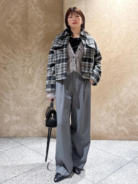 「アイテム（カーディガン/ボレロ）」を使った、たなかさん（レディース・163cm・30代）の秋コーディネート