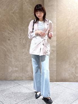 「VIS（ビス）のアイテム（ジャケット/アウター）」を使った、たなかさん（レディース・163cm）の春コーディネート