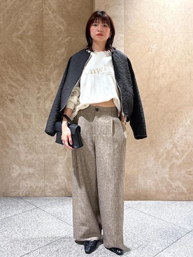 「アイテム（ブルゾン）」を使った、たなかさん（レディース・163cm・30代）の秋コーディネート