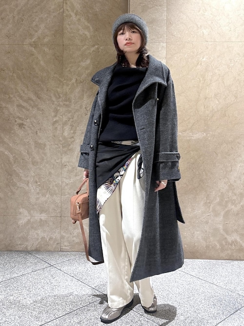 【ユキさん専用】ロングコート ビス VIS 【JAPAN FABRIC】尾州ウールシャギーロングコート【選べる