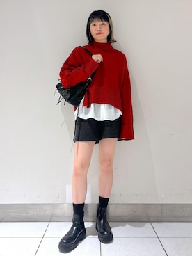 「タートル」｜たなかさん（レディース・163cm）の秋コーディネート