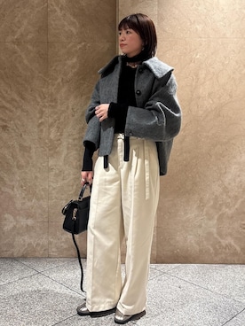 「アイテム（キーホルダー）」を使った、たなかさん（レディース・163cm）の冬コーディネート