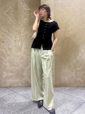 「アイテム（ヘアアクセサリー）」を使った、たなかさん（レディース・163cm・30代）の夏コーディネート