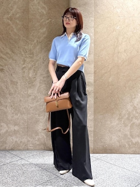 「VIS（ビス）のアイテム（パンツ）」を使った、たなかさん（レディース・163cm）の夏コーディネート