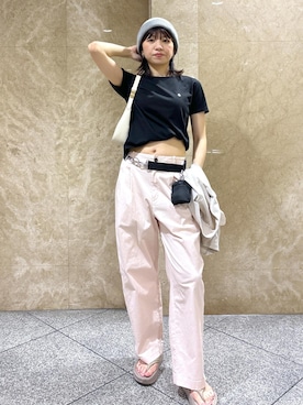 「アイテム（チャーム）」を使った、たなかさん（レディース・163cm）の夏コーディネート