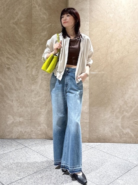 「VIS（ビス）のアイテム（トップス）」を使った、たなかさん（レディース・163cm）の春コーディネート