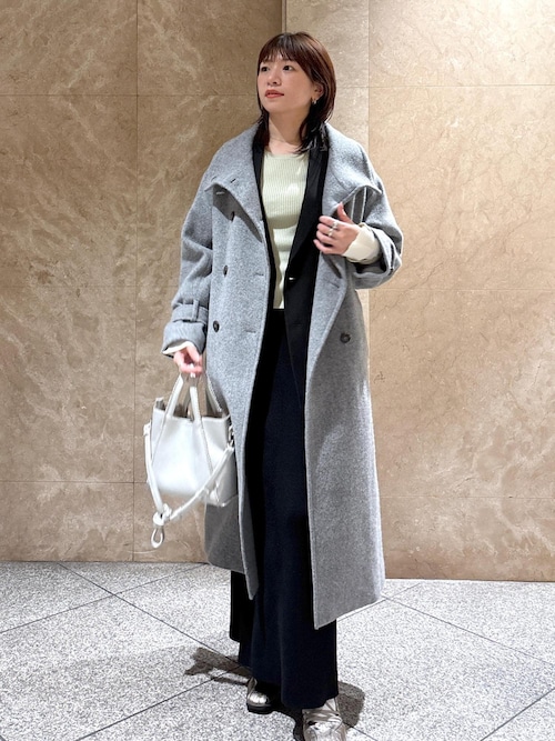 theory ロングコート　グレー　サイズS N.Natural Beauty Basic ステンカラーコート コート 「PS/低身長サイズ