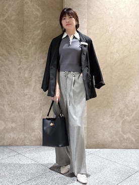 「VIS（ビス）のアイテム（ジャケット/アウター）」を使った、たなかさん（レディース・163cm）の春コーディネート