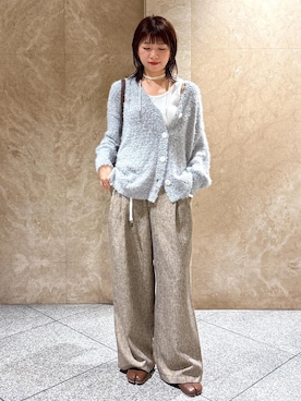 「アイテム（キーホルダー）」を使った、たなかさん（レディース・163cm）の秋コーディネート