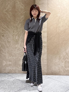 「Juze（ジュゼ）のアイテム」を使った、たなかさん（レディース・163cm）の夏コーディネート