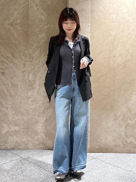 「VIS（ビス）のアイテム」を使った、たなかさん（レディース・163cm）の春コーディネート