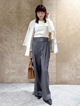 「VIS（ビス）のアイテム」を使った、たなかさん（レディース・163cm）の春コーディネート