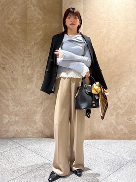 「アイテム（財布/小物）」を使った、たなかさん（レディース・163cm・30代）の秋コーディネート