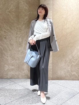 「VIS（ビス）のアイテム（テーラードジャケット）」を使った、たなかさん（レディース・163cm）の春コーディネート