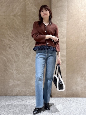 「VIS（ビス）のアイテム（トップス）」を使った、たなかさん（レディース・163cm）の秋コーディネート