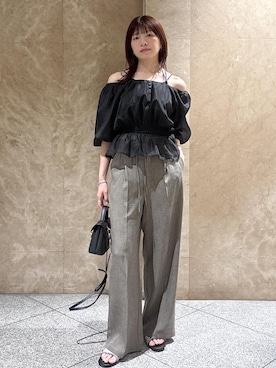 「Juze（ジュゼ）のアイテム」を使った、たなかさん（レディース・163cm）の夏コーディネート