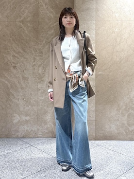 「VIS（ビス）のアイテム（パンツ）」を使った、たなかさん（レディース・163cm）の春コーディネート