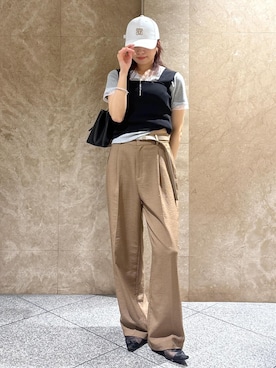「VIS（ビス）のアイテム」を使った、たなかさん（レディース・163cm）の夏コーディネート