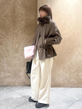 「アイテム（トートバッグ）」を使った、たなかさん（レディース・163cm・30代）の秋コーディネート