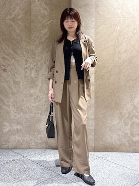 「VIS（ビス）のアイテム（ジャケット/アウター）」を使った、たなかさん（レディース・163cm）の夏コーディネート